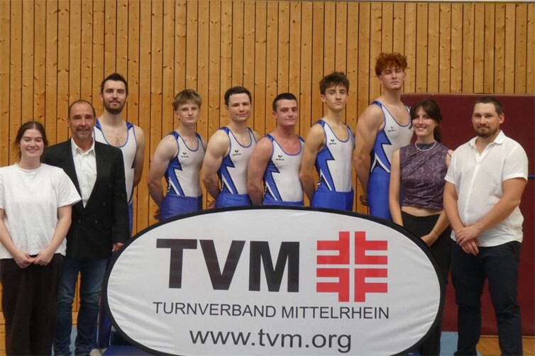 v.l.n.r. Betreuerin Johanna Eberlein (Plaidt), Ralf Schlich, Lukas Müller, Marius Kern, Lars Sippmann, Kevin Henschel, Yannes Kröckel, Emanuel Chiara, Hannah Grabosch (Plaidt) und Daniel Wagenleitner
