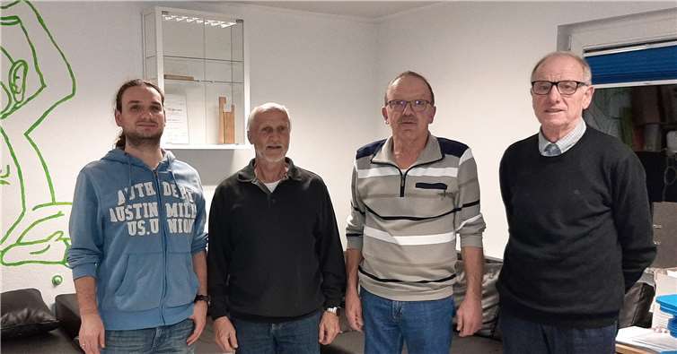 v.l.n.r.: Cedrik Linke, Gerhard Isbert, Johann Hilger, Hermann Hilger.Foto: privat