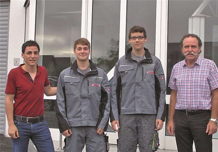 (v.l.n.r.) Christoph Hengsberg, Marco Berschbach, Nils Krug, Franz-Josef Hengsberg. privat