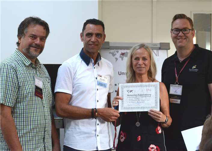 (v.l.n.r.): Christoph Schomer, Markus Wahl, Andrea Regnery und Stephan Kindler. CF