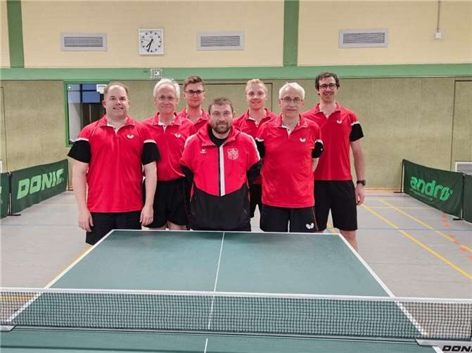 (v.l.n.r.): Dirk Drengwitz, Hans-Peter Berens, Dominik Schmitt, Eugen Puder, Fabian Berens, Josef Berens und Mike Prämassing. Foto: privat