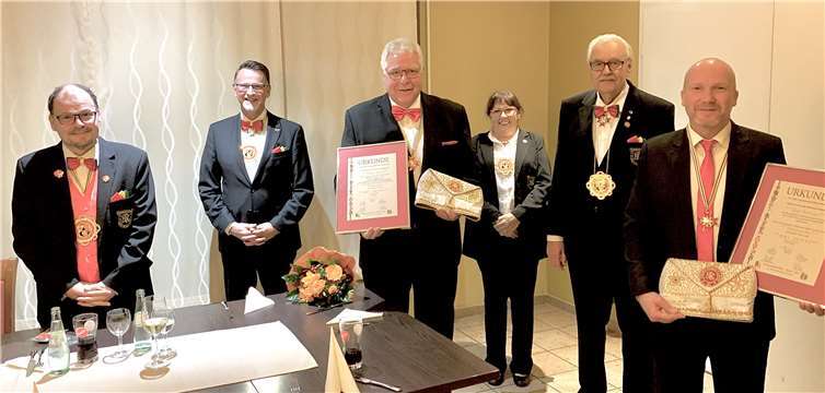 (v.l.n.r.:): Dirk Wittersheim (Vizepräsident Region Koblenz, Andernach u. Neuwied) Andreas Noll,(Vizepräsident Region Trier), Hans Kary, Doris Köhl (Geschäftsführerin), Peter Pries ( Präsident) und Ralf Britzius.Foto: privat