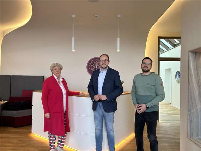 v.l.n.r. Dr. Karin Kübler, Pierre Fischer und Stefan Faßbender.  Foto: Robin Nold
