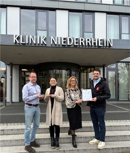 v.l.n.r. Dr. Rainer Langsch, Dania Münch, Christiane Backes, Jan Ritter.  Foto: Alina Müllenbach