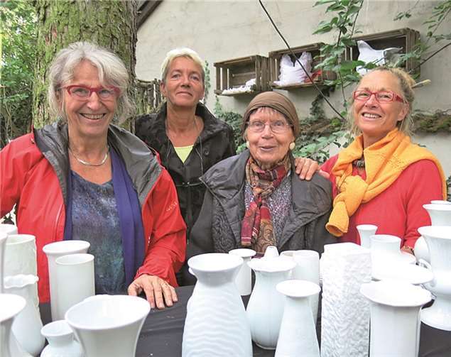 v.l.n.r.: Elisabeth Wankerl, Betty Kahmann, Gitta Briegleb und Monika Clever. Gemeine Wachtberg/mm