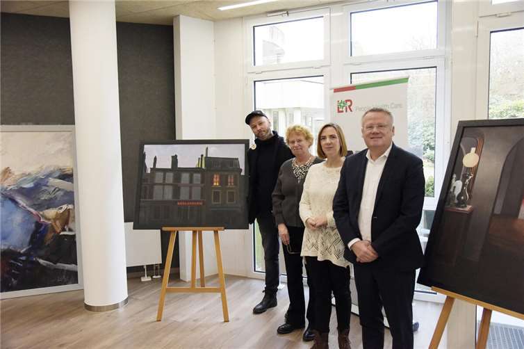 v.l.n.r.: Elmar Hermann, Sybille Lenz, Jennifer Stein und Dr. Klemens Schulz.  Foto: Olaf Tramp