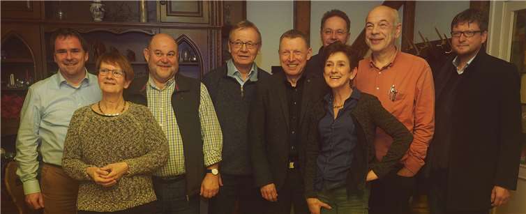 (v.l.n.r.): Felix Blaich, Silke und Günter Martin, Hans-Dietrich Laubmann, Hartmut Tann, Dr. Axel Friedrich, Astrid Weiß, Martin Eggert und Thorsten Schomann.Foto: privat