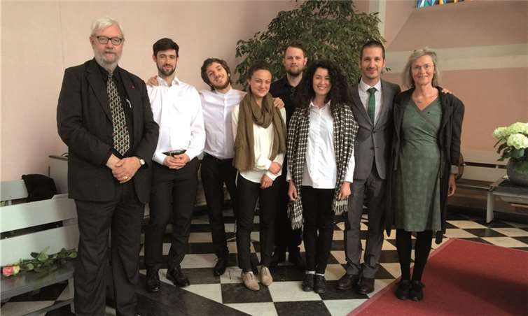 (v.l.n.r.) Friedemann Immer, Camerata instrumentale, Marie Heeschen, Felix Schönherr und Christiane von Essen.privat