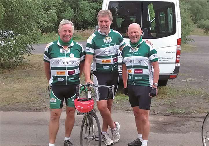 vlnr: Gerhard Keßler, Dietmar Höfer und Alfred Höfer vom RSC Rückenwind Urmitz/Rhein e.V..