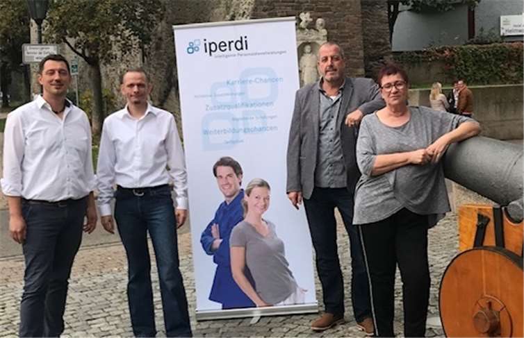 (v.l.n.r.): Geschäftsführer A. Übener, Disponent J. Krause, Disponent F. Stübe und Teamassistentin K. Kleinmann. Foto: privat