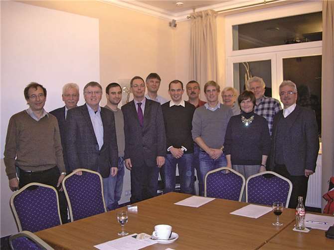 (v.l.n.r.): Günter Bach, Lorenz Denn, Ingo Terschanski, Marcel Hürter MdL, Andreas Wagenführer, Andreas Hermens, Jörn Kampmann, Manfred Schmitz, Christoph Schmitt, Anneliese Schwickert, Martina Münch, Hubert Münch und Bernd Lang. privat