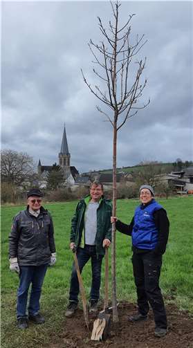 v.l.n.r. Herbert Gilgenbach, Wolfgang Seul, Sabine Schillinger.  Foto: Guido Nördershäuser