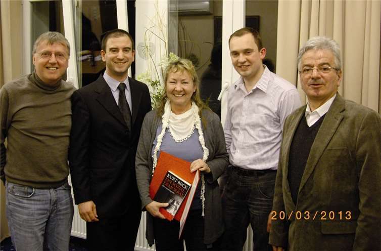 (v.l.n.r.) Ingo Terschanski, Marcel Hürter MdL, Erika Rebatschek, Jörn Kampmann, Bernd Lang. privat
