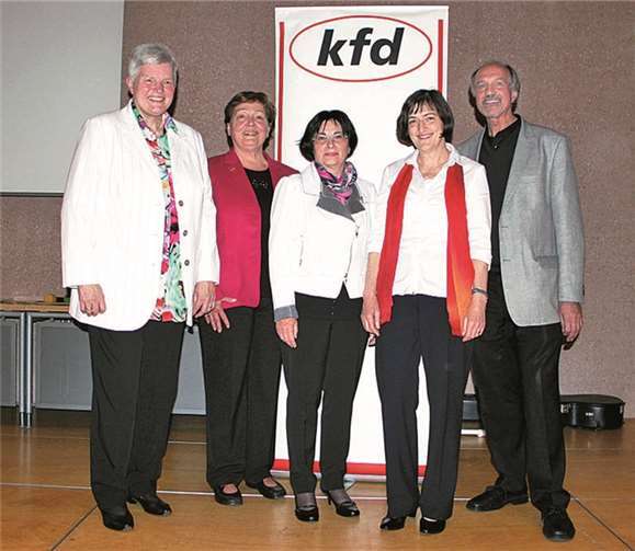 (v.l.n.r.): Ingrid Müller, Ilse Diewald, Irene Horras, Hedi Pelletier, Martin Lörsch.Privat