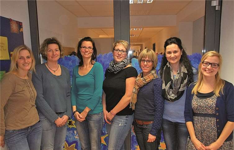 (v.l.n.r.) Jennifer Hahn (2. Vorsitzende), Carmen Dietrich (Beisitzer), Tanja Ringleb und Nina Doetsch (Bindemitglieder zum Förderverein), Dagmar Ronneberger (Beisitzer), Manuela Welzel (1. Vorsitzende), Simone Keßler (Schriftführerin). privat
