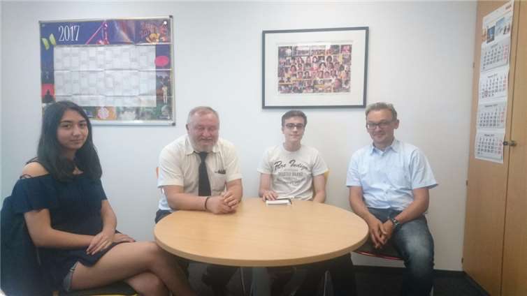 (v.l.n.r.): Jessica Heinsson, Martin Leupold, Dominik Schäfer und Andreas Jung. privat