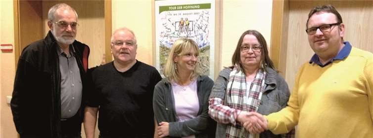 v.l.n.r.: Josef Hommen, Dieter Korte, Sonja Schrade, Marianne Hedwig und Michael R. Schäfer.Privat