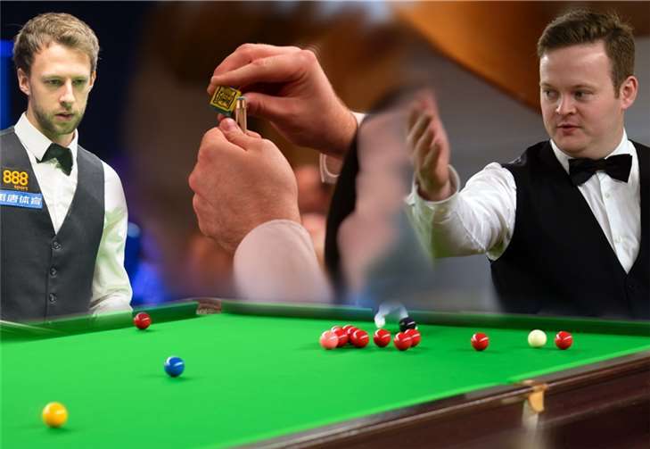 v.l.n.r.: Judd Trump und Shaun Murphyprivat
