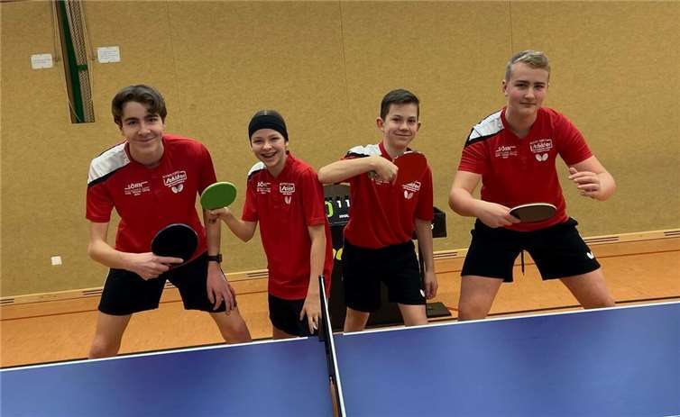 v.l.n.r. Julian Silbereisen, Lea Ulrich, Benjamin Freiberg, David Hermann (es fehlen Jakob Hofmann und Lianne Hermann).  Foto: privat