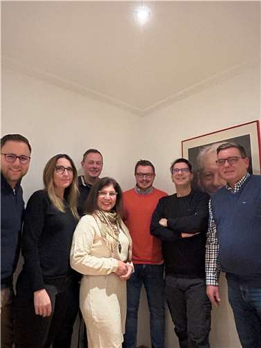 v.l.n.r. Kai Dommershausen, Alexandra Splettstößer, Uwe Pauly, Zeynep Begen, Dominik Pretz, Johannes Thon, Frank Dommershauen. Es fehlen: Christoph Mohr und Antonia Ruppert. Foto: privat