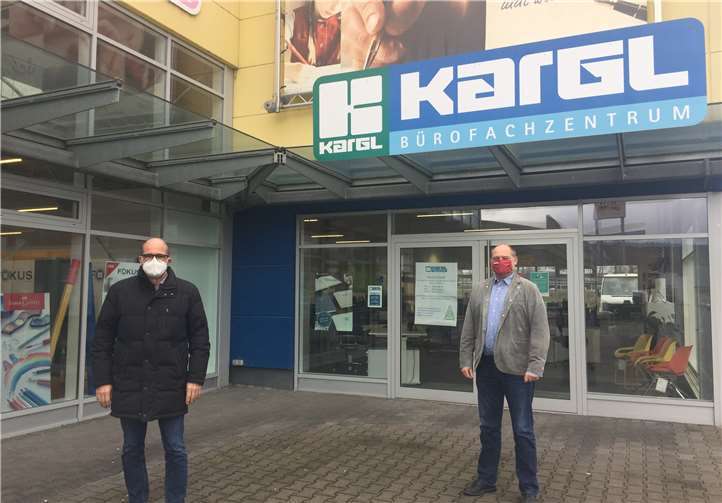 vlnr. Landtagskandidat Peter Moskopp und Vorsitzender Axel Kargl. Foto: privat