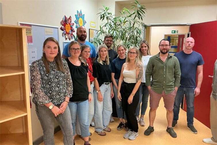 v.l.n.r. Leona Sauer, Kristina Hofmann, Martin Pelzer, Laura Michael, Julia Bey, Jakob Weber, Stephanie Preuß-Gutermann, Nadine Maußner, Felicitas Wenz-Diegel, Ryan Demant Castillo, Stefan Hagner (es fehlt: Dennis Kowalski)