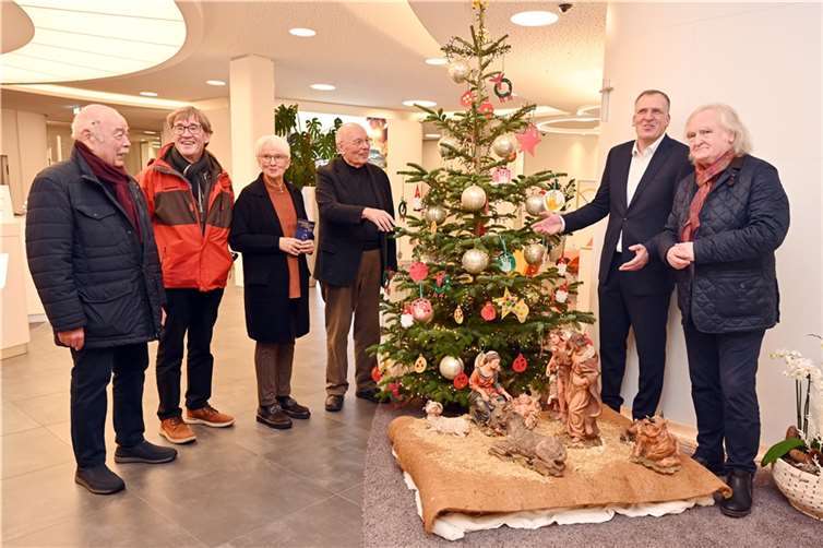 vlnr. Manfred Kressel, Dr. Herbert Griesbaum, Brigitte Blüm, Horst Felten, Thomas Steinkämper, Norbert Schmitt.  Foto:Hans-Jürgen Vollrath