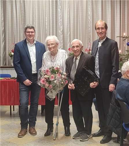 (v.l.n.r.): Martin Göddertz, Heinrich Hansen, Elisabeth Weber, Dr. Franz J. Schneider.  Foto:privat