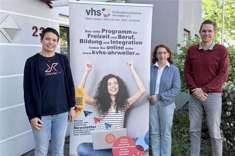 v.l.n.r. Miriam Naumiuk, Susanne Müller und Christian Hofeditz