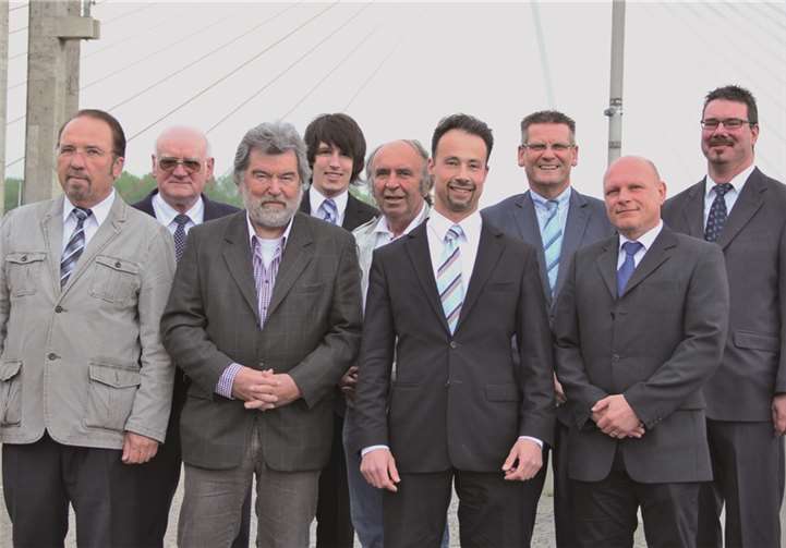 v.l.n.r.: Peter Schmalenbach, Heribert Nuhn, Erich Richter, Andreas Bleck, Hans-Joachim Röder, Dr. Jan Bollinger, Hans-Dieter Funk, Olaf Pfeiffer, Michael Cremer.Privat