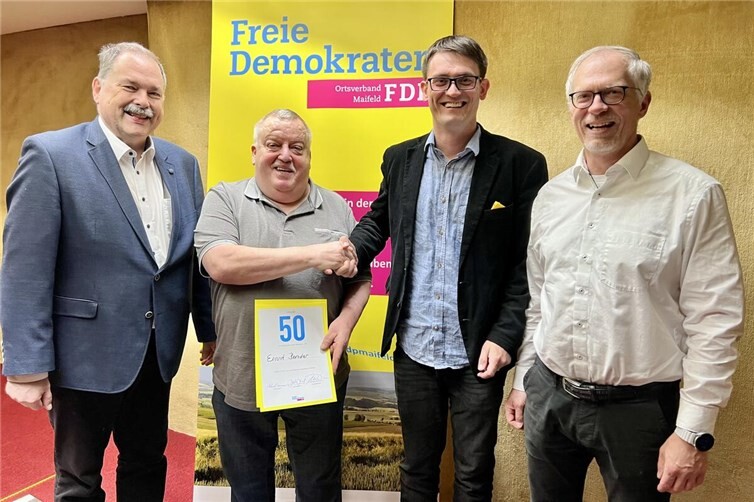 v.l.n.r. Thomas Vogler, Ernst Bender, Christian Schnack, Michael Brozek