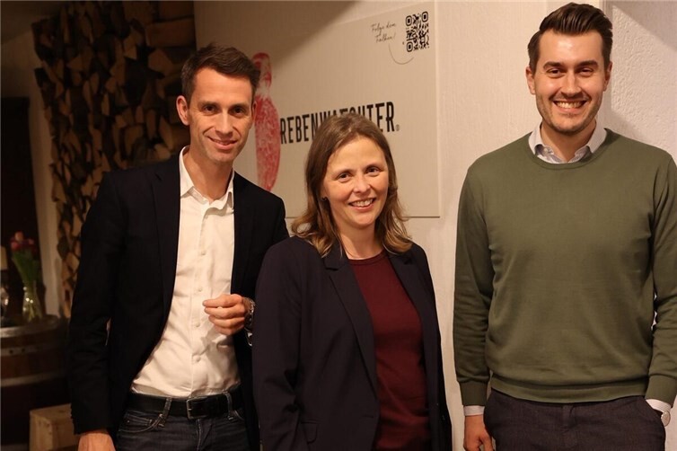 von links: Andreas Audretsch, Ute Ernst, Julian Joswig