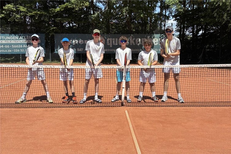 von links: Fabian Marx, Tom Forkert, Marc Tietz, Tim Riedersberger, Leo Neef, Paul Betz (es fehlt Jannis Schmidt)