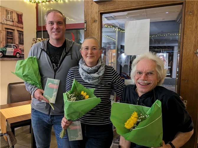 (von links) Martin Düwell, Manuela Lorse und Christoph Noebel haben sich über Jahre ehrenamtlich für RMI engagiert.  Foto: privat