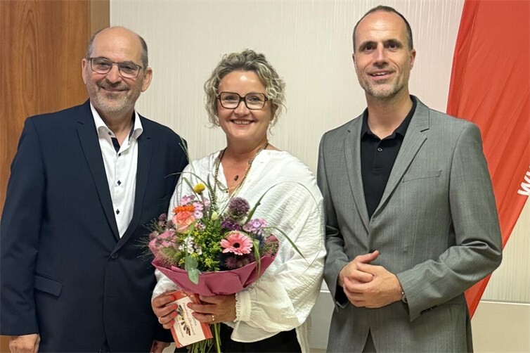 von links: Udo Dames, Bianka Hörnig und Minister Clemens Hoch