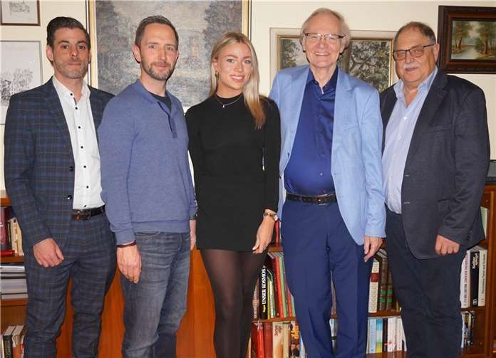 von links: Vorstand Jan Wambach, Danile Lemke, Carolin Urwer, Herbert Speyerer, Günther Bomm. Foto: privat