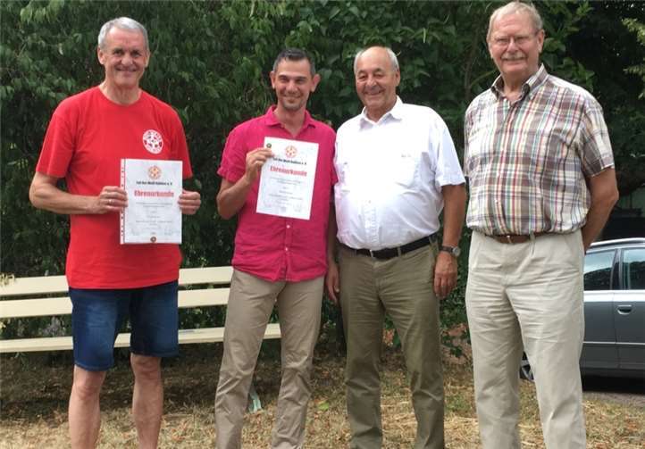 von links: Wolfgang Dorr, Reinhold Bötzel, Harald Annemaier und Jürgen HüskensFoto: privat