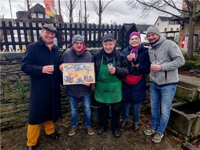 (von links nach rechts:) Hans-Otto Schade, Karl Hanenberg, Gerhard Wambach, Karin Riebe, Guido Lenzen.  Foto:Frank Cornely
