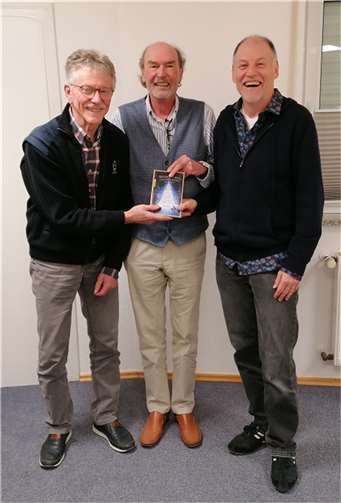 von links nach rechts: Hermann J. Schuhen, Franz Scholles, Gregor Schürer.  Foto: Gregor Schürer