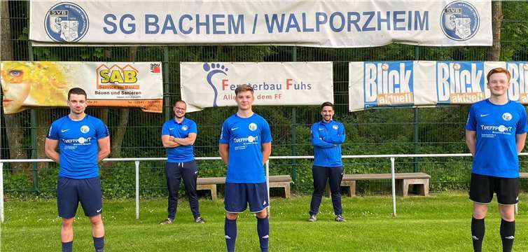 (vordere Reihe v.l.): Raphael Muskulus, Jonas Schäfer, Nicolas Neukirchen (hintere Reihe v. l.): Thomas Meyer, Christopher Krah. Foto: privat