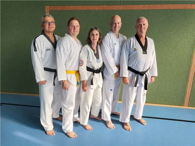 v.r.: Manfred Müller, Marco Eutebach, Ute Uhlich, Sebastian Büchel, Michael Becker.  Foto: privat