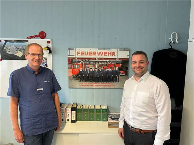 (v.r.) Torsten Welling (CDU) und Brand- und Katastrophenschutzinspekteur (BKI) Rainer Nell.  Foto: privat