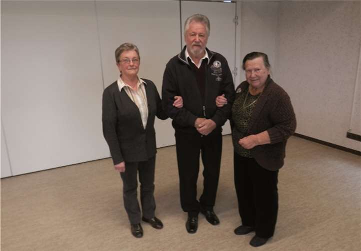 v.r.n.l.: Gertraude Hanns, Siegfried Schutzeich, Gertrud Lück.