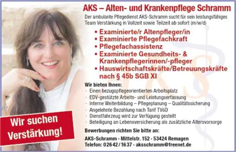 Stellenanzeige