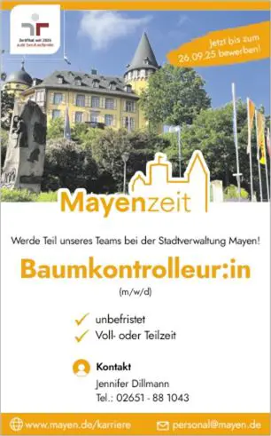 Stellenanzeige "Baumkontrolleur"
