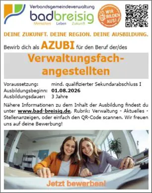 Stellenausschreibung Azubi VG