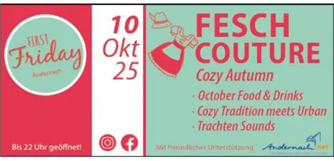 First Friday Anzeige September