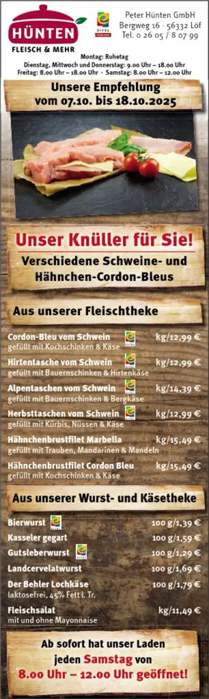Angebotsanzeige (August) 