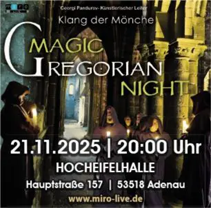 Veranstaltung Magic Gregorian Voices Adenau 