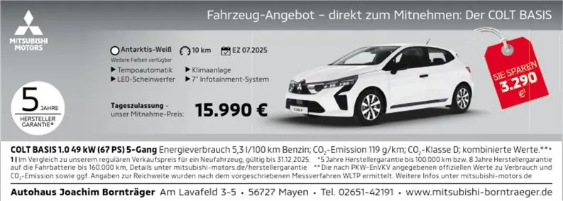 Titelanzeige / Mitsubishi